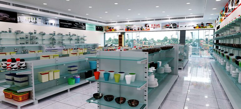 Crockery Showroom 3D Design